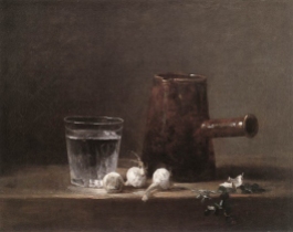 Chardin - verre d'eau - 1760