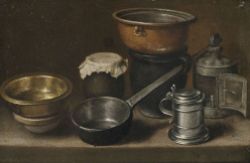 Martin_Dichtl -Nature morte avec ustensiles de cuisine -1639–1710
